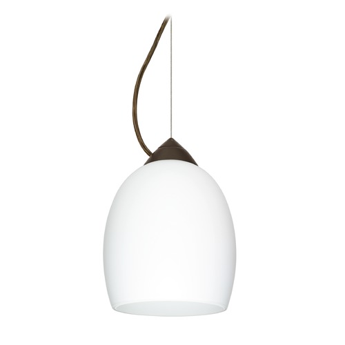 Besa Lighting Besa Lighting Lucia Bronze LED Mini-Pendant Light 1KX-169707-LED-BR