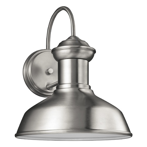 Generation Lighting Fredricksburg Satin Aluminum LED Barn Light by Generation Lighting 8547793S-04