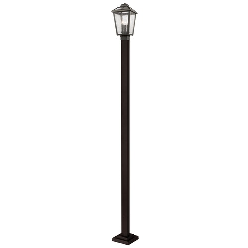 Z-Lite Bayland Oil Rubbed Bronze Post Light by Z-Lite 539PHMS-536P-ORB