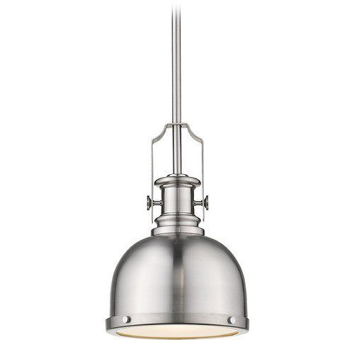 Melange Brushed Nickel Mini Pendant by Z-Lite