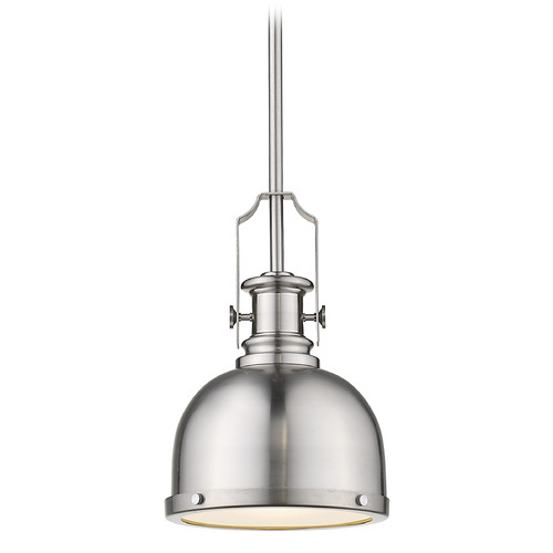 Z-Lite Melange Brushed Nickel Mini Pendant by Z-Lite 725MP-BN