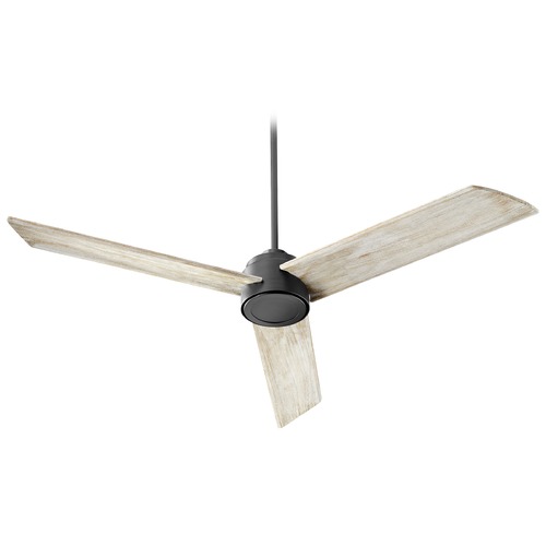 Trio Noir Ceiling Fan Without Light by Quorum Lighting