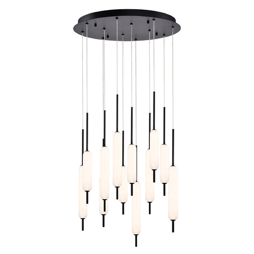 Cumberland 22-Inch Wide LED Pendant in Black by Eurofase Lighting