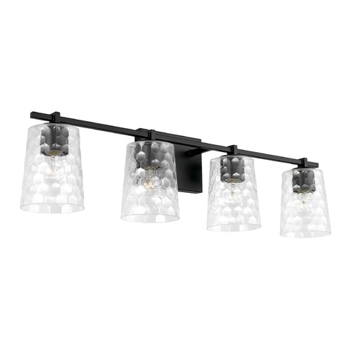 Matte 32.75-Inch Black Bath Light by HomePlace by Capital Lighting