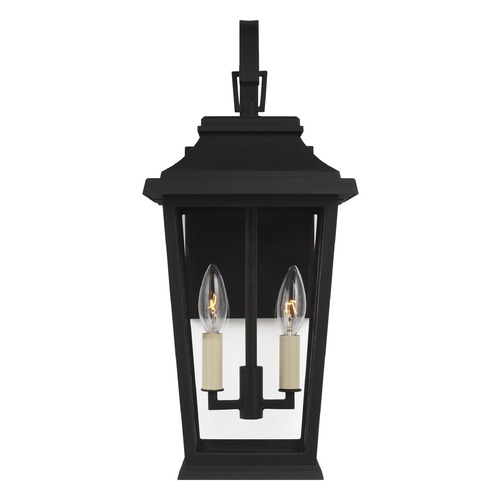 Visual Comfort Studio Collection Visual Comfort Studio Warren Textured Black Outdoor Wall Light OL15401TXB-D