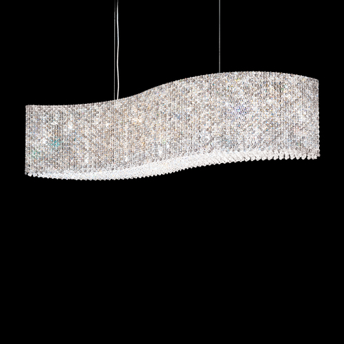 Schonbek Lighting Refrax Polished Stainless Steel Linear Light by Schonbek Lighting RE4821S