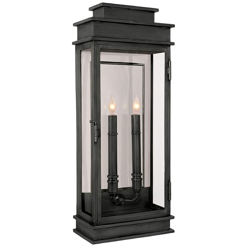E.F. Chapman Linear Tall Indoor Lantern in Bronze by Visual Comfort Signature