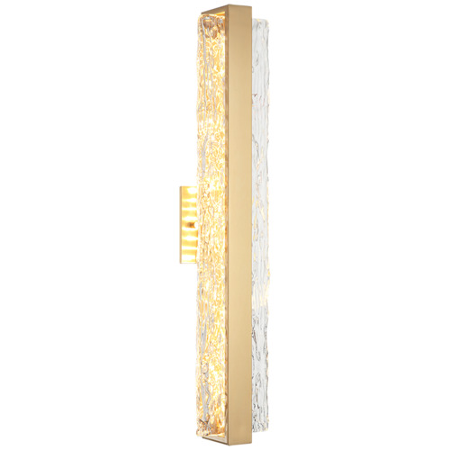 Niagara 24-Inch LED Bath Light in Aged Gold Brass by Matteo Lighting