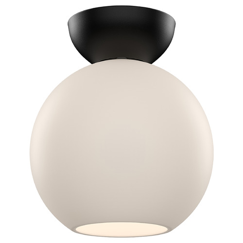 Kuzco Lighting Arcadia Black Semi-Flush Mount by Kuzco Lighting SF59708-BK/OP