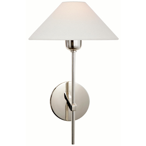 Visual Comfort Signature Collection J. Randall Powers Hackney Polished Nickel Sconce