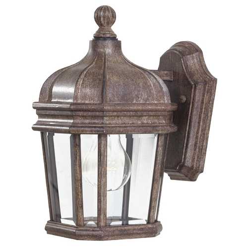 Outdoor Wall Light with Clear Glass in Vintage Rust by Minka Lavery