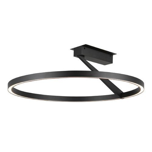Kuzco Lighting Roda Black LED Semi-Flushmount Light