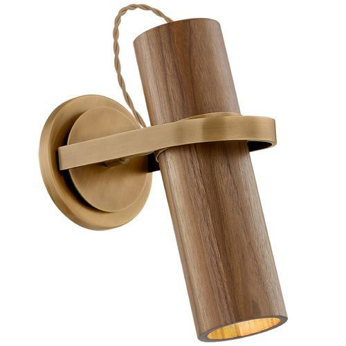 Troy Lighting Lennox Patina Brass LED Sconce