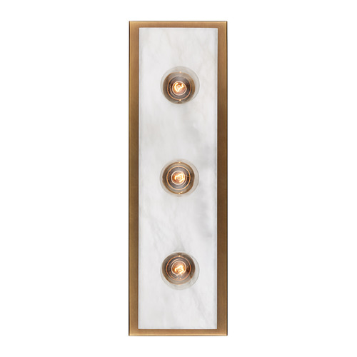 Currey and Company Berdine Natural & Antique Brass Bathroom Light