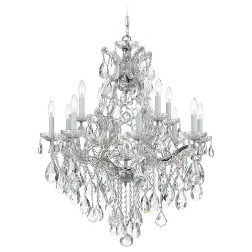 Crystorama Lighting Crystorama Lighting Maria Theresa Polished Chrome Crystal Chandelier 4413-CH-CL-S