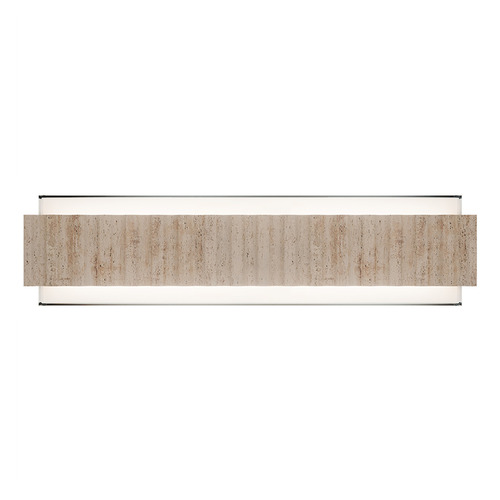 Modern Forms by WAC Lighting Modern Forms Magnate Beige Travertine / Aged Brass LED Bathroom Light WS270619-WV/AB