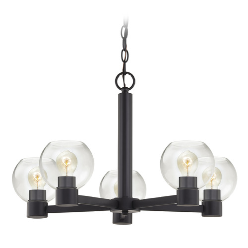 Vashon 5-Light Chandelier in Matte Black by Design Classics Lighting