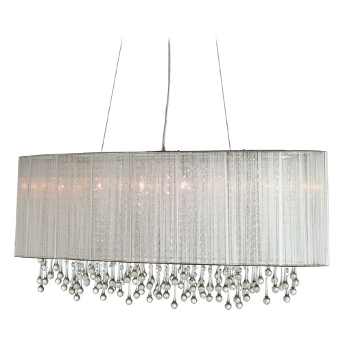 Avenue Lighting Beverly Drive Silver Silk String Chandelier by Avenue Lighting HF1503-SLV