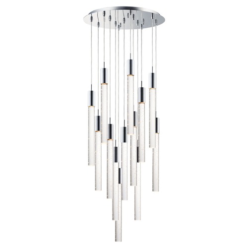 Big Fizz 13-Light LED Pendant in Polished Chrome by ET2 Lighting