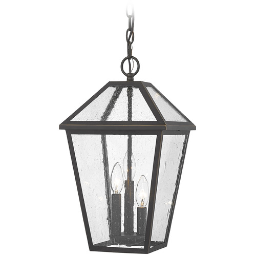 Talbot Oil Rubbed Bronze Outdoor Hanging Light by Z-Lite