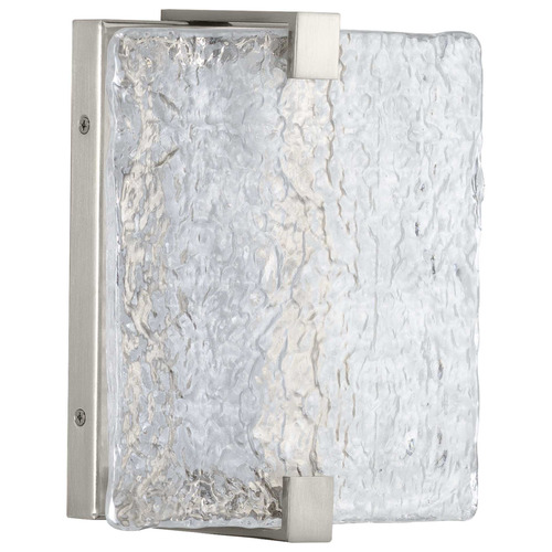 Progress Lighting LED Stone Glass Brushed Nickel LED Sconce