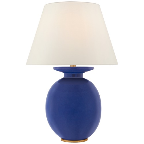 Visual Comfort Signature Collection Christopher Spitzmiller Hans Lamp in Flowing Blue by Visual Comfort Signature CS3658FLBL