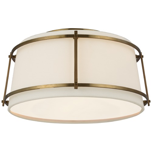 Carrier & Company Callaway Flush Mount in Brass by Visual Comfort Signature