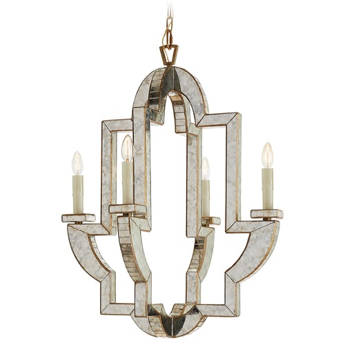 Visual Comfort Signature Collection Niermann Weeks Lido Chandelier in Antique Mirror by Visual Comfort Signature NW5040AMHAB