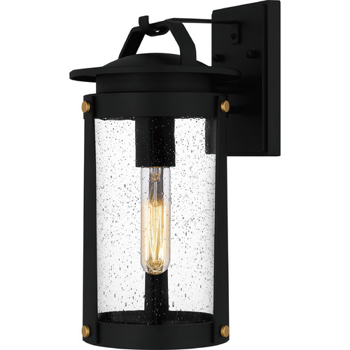 Clifton Earth Black Outdoor Wall Light by Quoizel Lighting