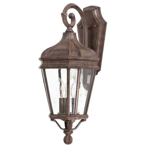 Outdoor Wall Light with Clear Glass in Vintage Rust by Minka Lavery