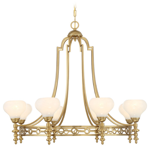 Savoy House Lighting Allston Warm Brass Chandelier