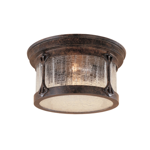 Designers Fountain Lighting Close To Ceiling Light with Clear Glass in Chestnut Finish 20935-CHN