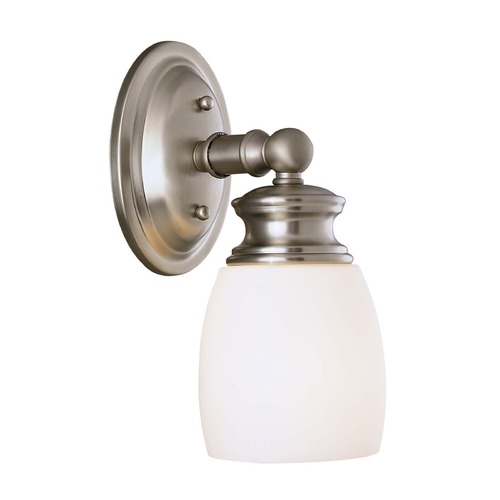 Elise Satin Nickel Sconce by Savoy House