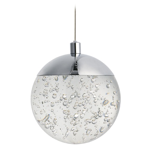 Orb II LED Mini Pendant in Polished Chrome by ET2 Lighting