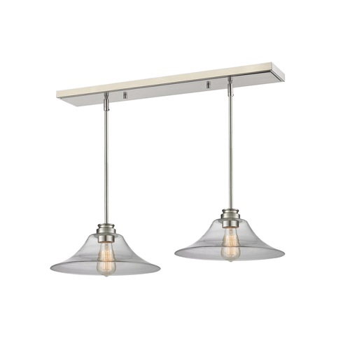 Z-Lite Annora Brushed Nickel Multi-Light Pendant by Z-Lite 428MP14-2BN