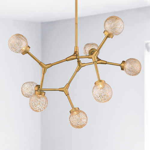 Catalyst 28-Inch Organic LED Chandelier in Aged Brass by Modern Forms