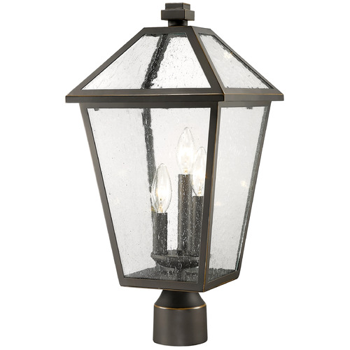 Talbot Oil Rubbed Bronze Post Light by Z-Lite