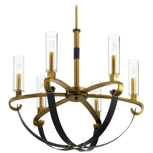 Kichler Lighting Artem 27-Inch Natural Brass Chandelier by Kichler Lighting 52015NBR