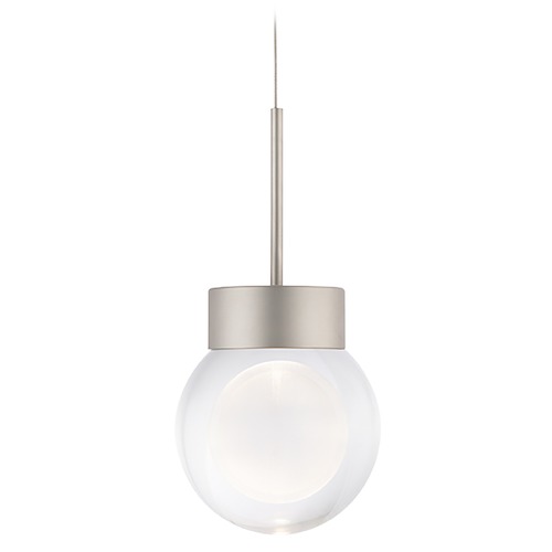 Modern Forms by WAC Lighting Double Bubble Satin Nickel LED Mini Pendant by Modern Forms PD-82006-SN