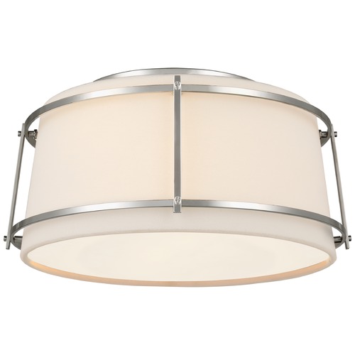 Carrier & Company Callaway Flush Mount in Nickel by Visual Comfort Signature