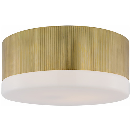 Visual Comfort Signature Collection Thomas OBrien Ace 17-Inch LED Flush Mount in Brass by VC Signature TOB4357HABWG