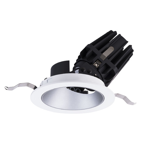 WAC Lighting 4-Inch FQ Downlights Haze & White LED Recessed Trim by WAC Lighting R4FRAT-935-HZWT