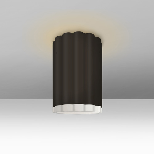 Besa Lighting Besa Lighting Lando Black & Clear LED Flushmount Light LANDOBKC-LED