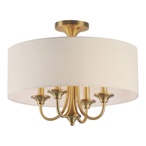 Bongo Natural Aged Brass Semi-Flush Mount by Maxim Lighting