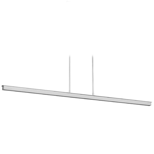 Visual Comfort Modern Collection Stagger Polished Stainless Steel LED Island Light