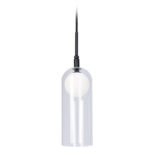 Kuzco Lighting Stylo Black LED Mini-Pendant Light with Cylindrical Shade