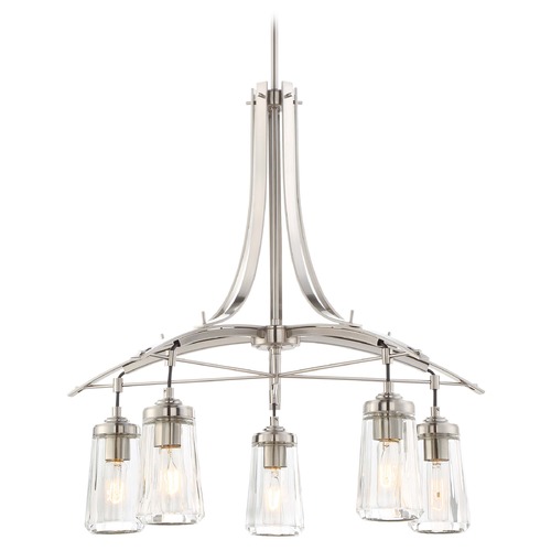 Poleis Brushed Nickel Chandelier by Minka Lavery