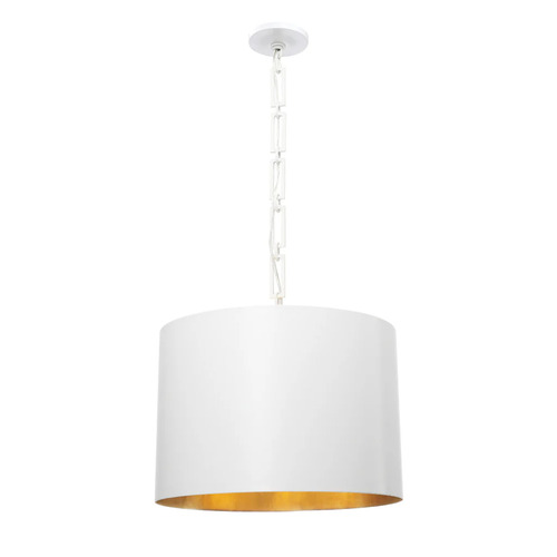 Alston 6-Light Chandelier in White & Gold by Crystorama Lighting