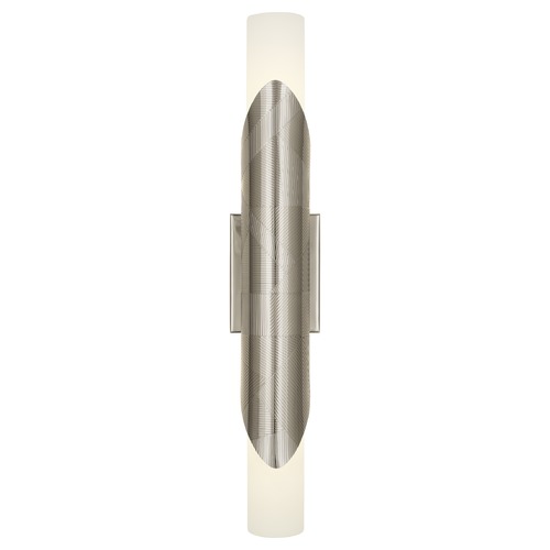 Michael Berman Brut Polished Nickel Sconce by Robert Abbey