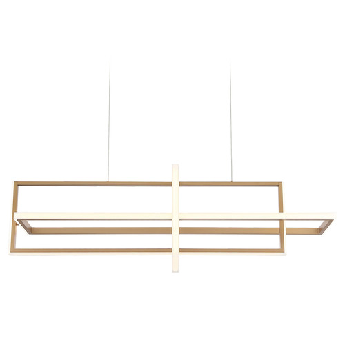 Eurofase Lighting Bordo 56-Inch Linear LED Chandelier in Gold by Eurofase Lighting 39324-023